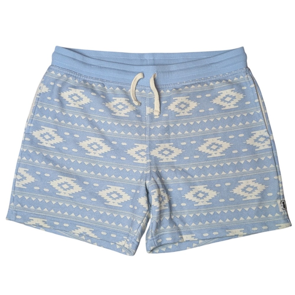 Chubbies Aztec Baby Blue Sweatpants Lounge Beach Wear Surfer Shorts Womens Large